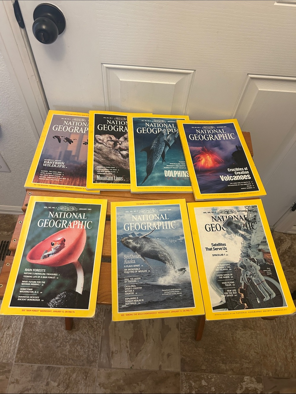 Vintage 80s/90s National Geographic Magazines